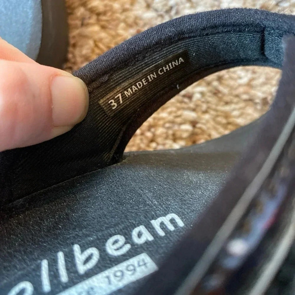 Sollbeam Flip Flop Sandals Black Size 37 - Picture 4 of 6